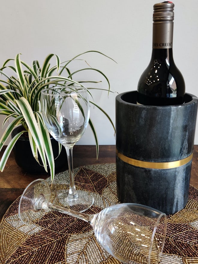 Magnolia Black Marble Wine Cooler: image 1