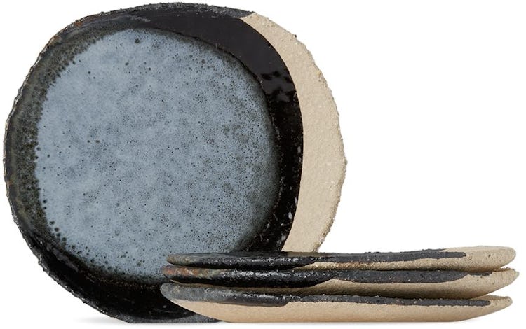 Blue & Black Mini Wabi Plate Set: image 1