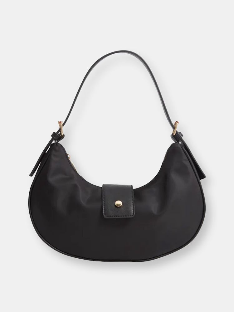 Flynn Nylon Hobo Baguette Bag: image 1