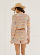 Cropped Multicolored Cardigan: additional image