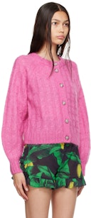 Pink Mohair Cardigan: additional image