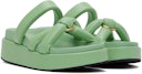 Green Platform Flat Sandals: additional image