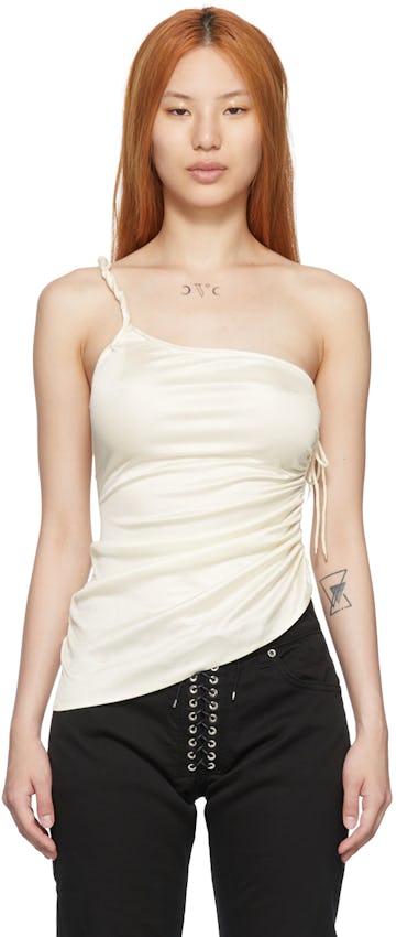 White Silk Tank Top: image 1