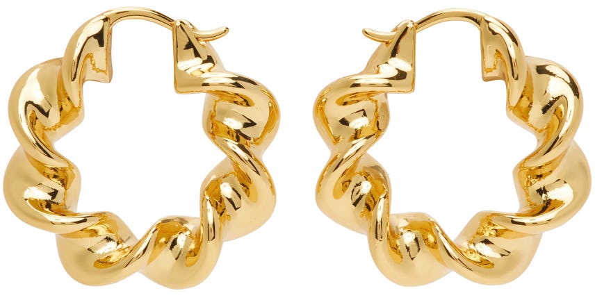 Gold Marta Hoop Earrings: image 1