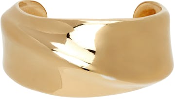 Gold Twist Cuff Bracelet: image 1