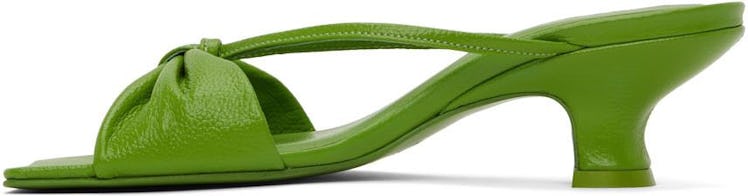 Green Freya Heeled Sandals: image 1