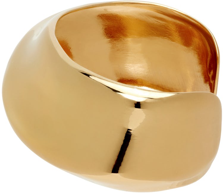 Gold Twist Cuff Bracelet: additional image