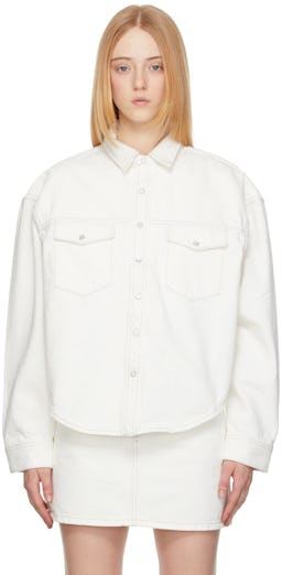 White Denim Jacket: additional image