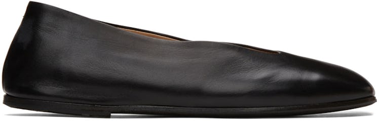 Black Spatolona Ballerina Flats: image 1