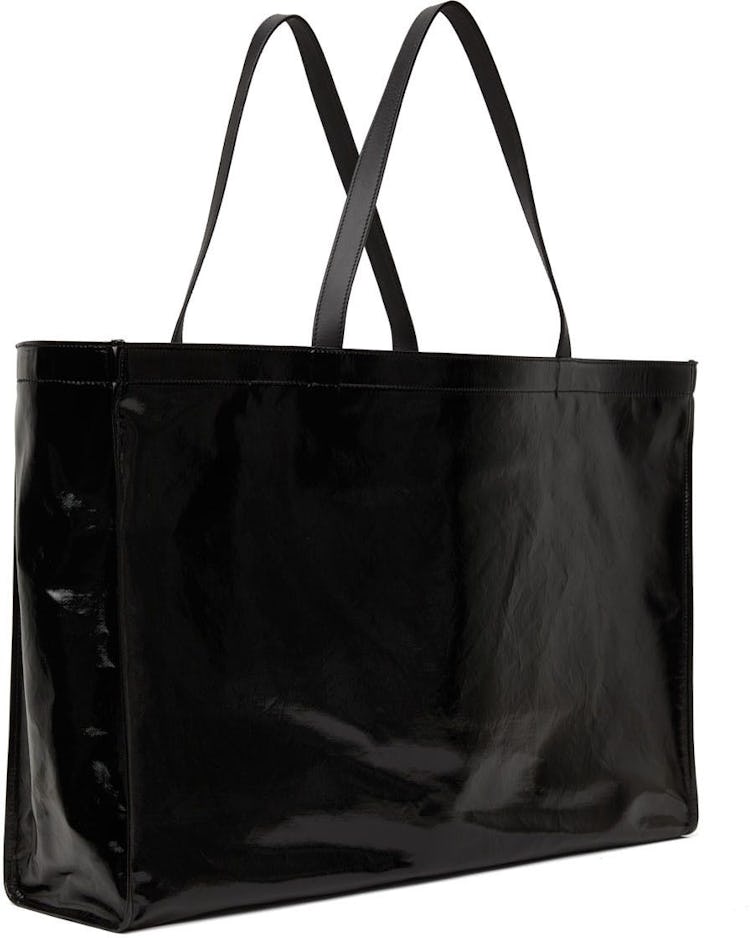 Black Oilcloth Tote: image 1