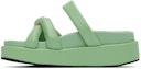 Green Platform Flat Sandals: additional image