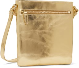 Gold Leather Shoulder Bag: additional image