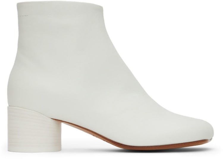 White Anatomic Ankle Boots: additional image