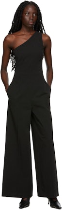 Black One Strap Jumpsuit: image 1