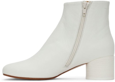 White Anatomic Ankle Boots: image 1