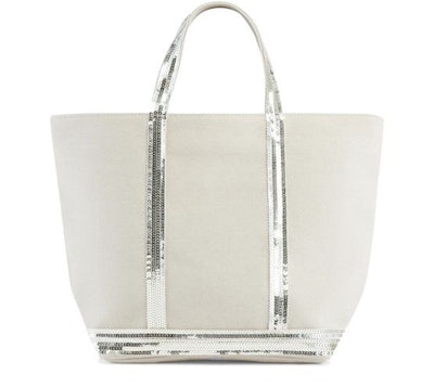 Canvas and Sequins M Cabas Tote: image 1