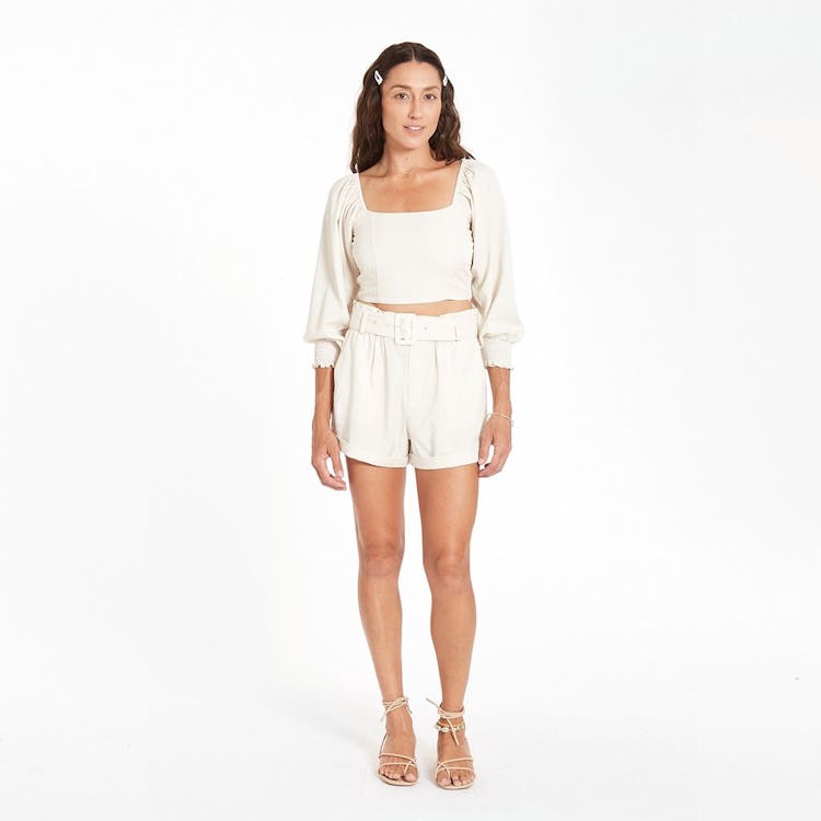 Liv Crop Top | Solid: image 1