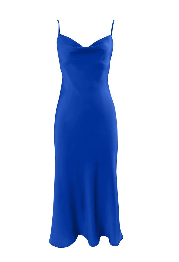 Silhouette Silk Cowl Slip Dress: image 1