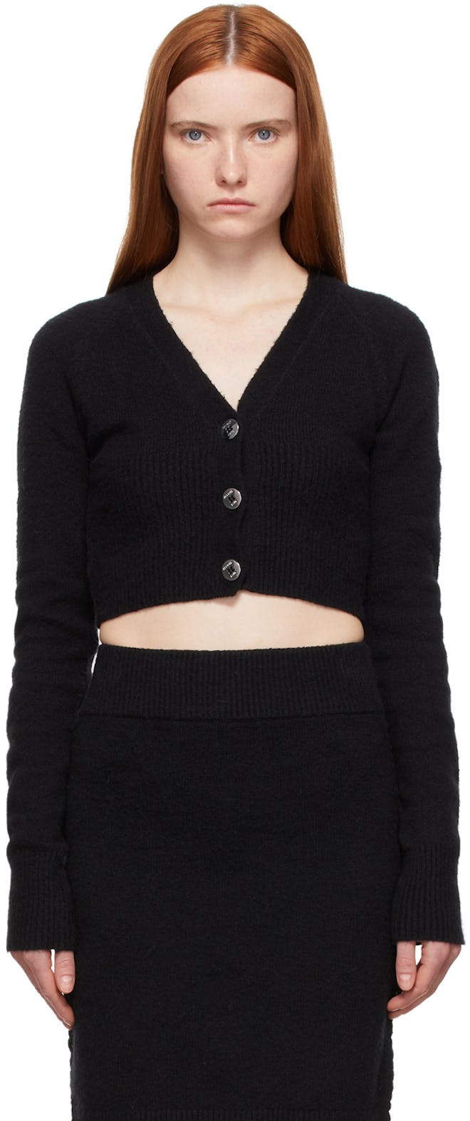 Black Fuzzy Cardigan: image 1