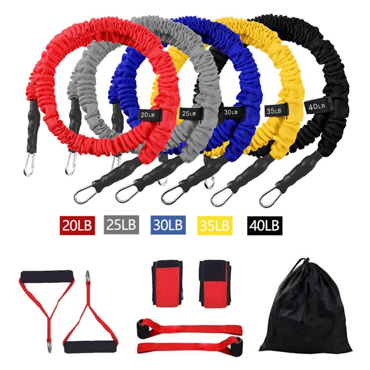 12-Pcs Resistance Band Home Workout Set: image 1