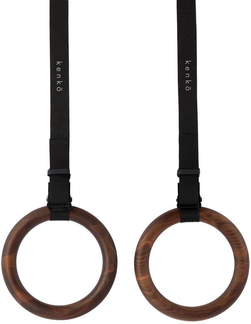 Brown Gym Rings: image 1
