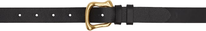 Black Organic Shape Belt: image 1