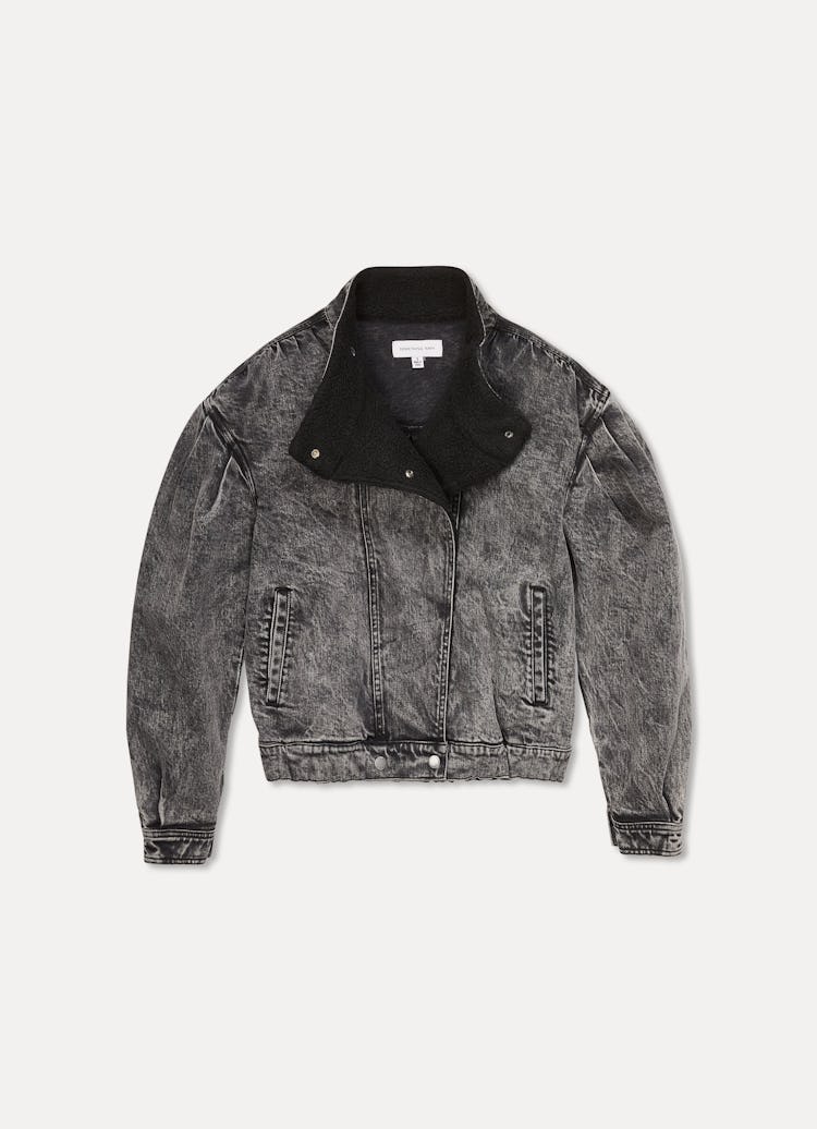 Teddy Denim Moto Jacket: additional image