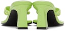 Green Odd Braid Flip Flop Heeled Sandals: additional image