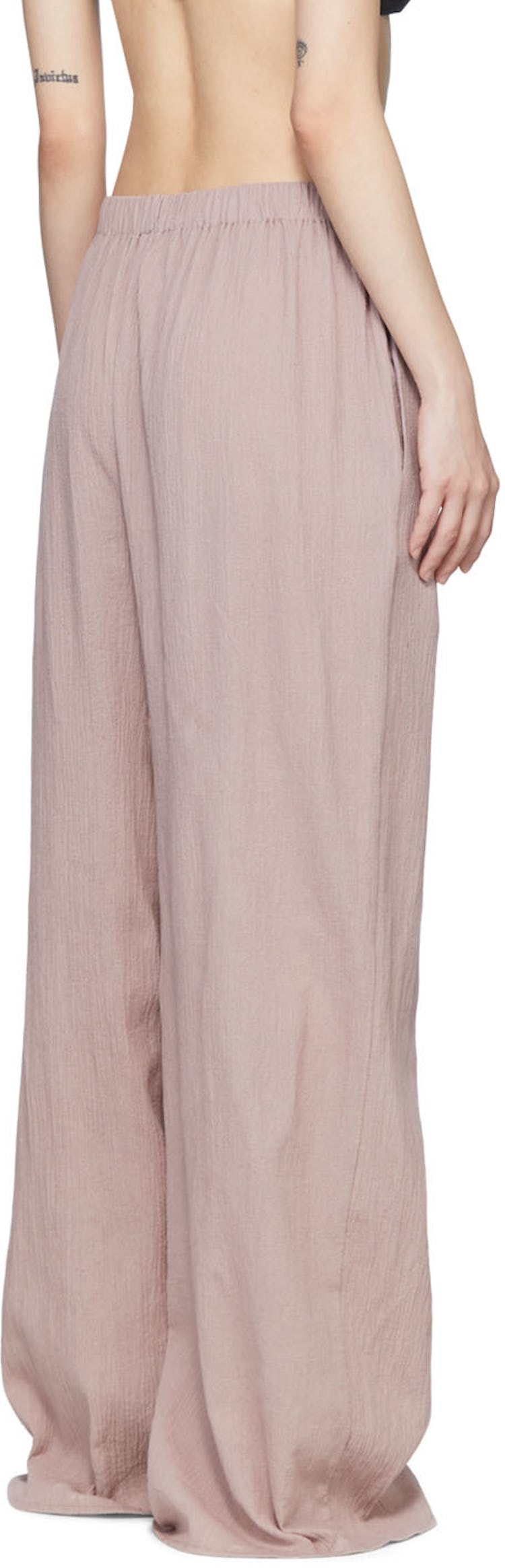 Pink Cotton Trousers: additional image