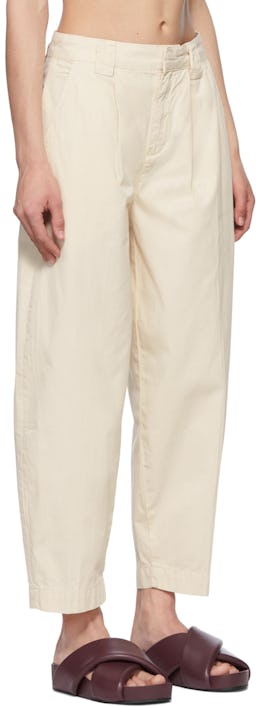 Off-White Cotton Trousers: additional image