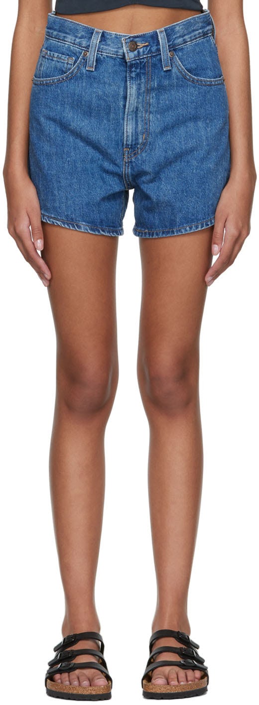 Blue Denim Shorts: image 1
