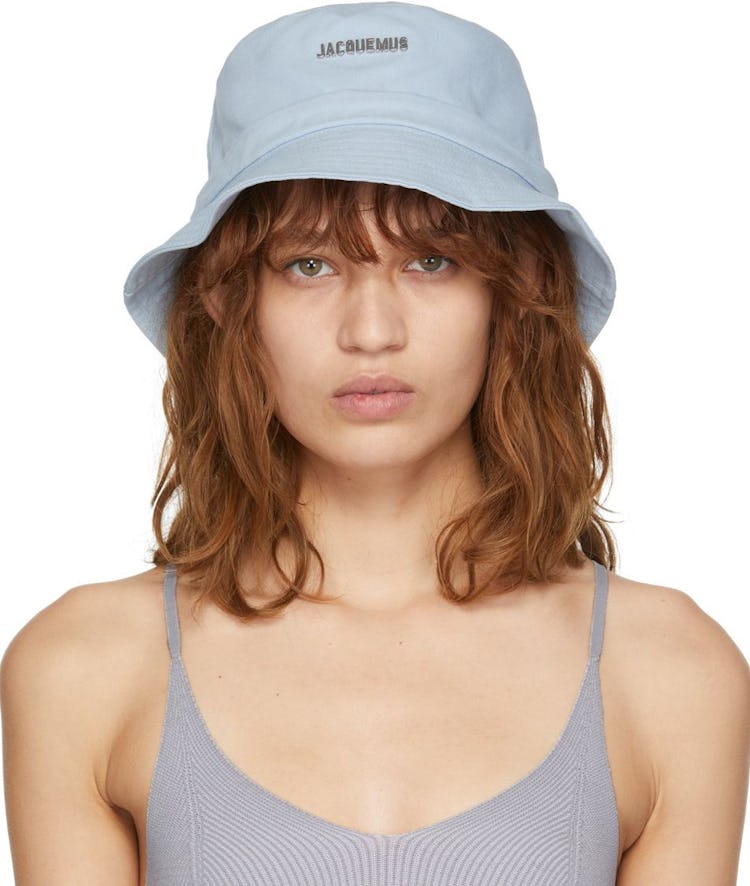 SSENSE Exclusive Blue 'Le Bob Gadjo' Beach Hat: image 1