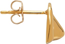 Gold Simone Bodmer Turner Edition Gertrude Stud Earrings: additional image