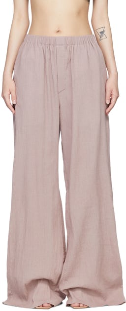 Pink Cotton Trousers: image 1