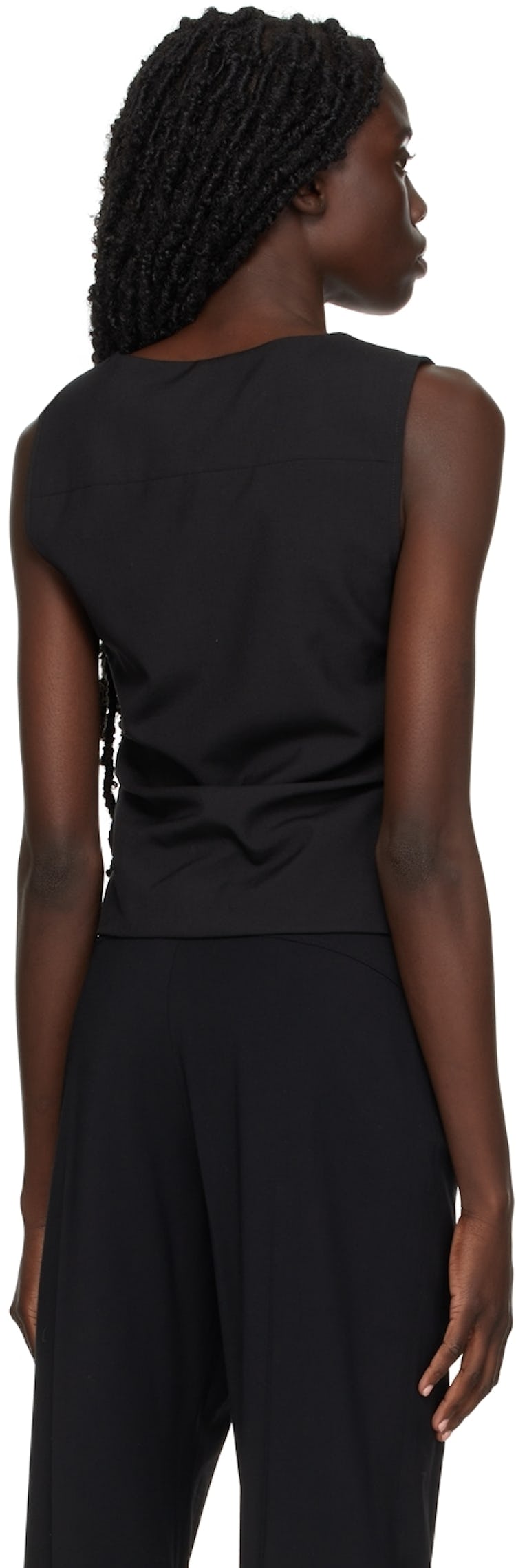 Black 'Le Gilet De Costume' Vest: additional image