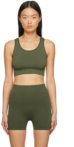 Green Knit Active Bra: additional image