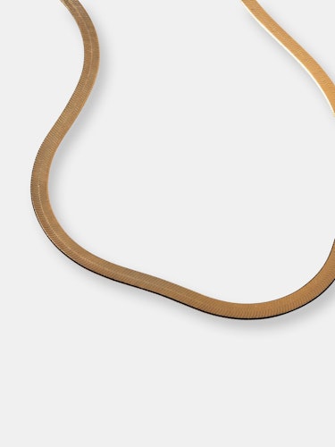 Herringbone Chain Necklace (16"): additional image
