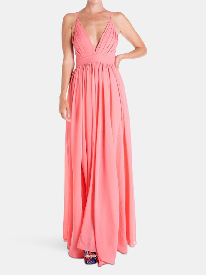 Enchanted Garden Maxi Dress - Buff: image 1