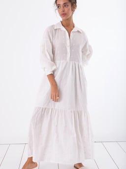 Long Sleeve Oversize Maxi Dress: additional image