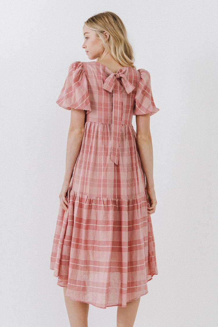 Plaid Midi Dress: additional image