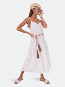 Flounce Strappy Midi Dress: additional image