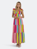 Ombre Stripe Maxi Dress: image 1