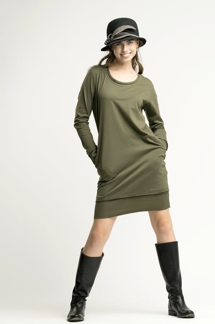 The Everyday Long Sleeve Pocket Dress: image 1