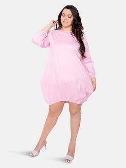 Bubbled Poplin Mini Dress: additional image