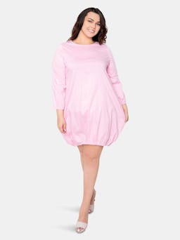 Bubbled Poplin Mini Dress: additional image