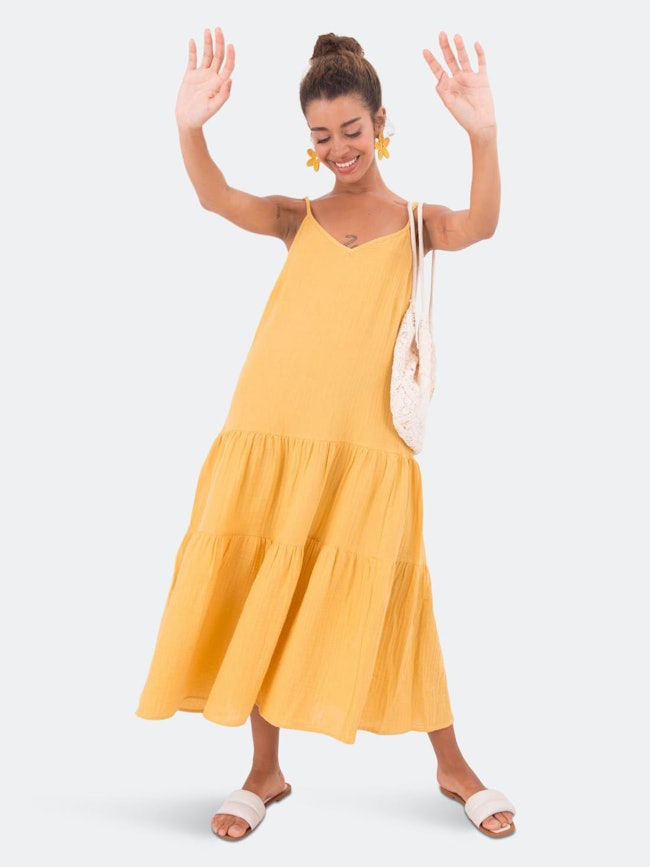 Flounce Strappy Midi Dress: additional image