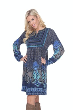 Naarah Embroidered Sweater Dress: additional image