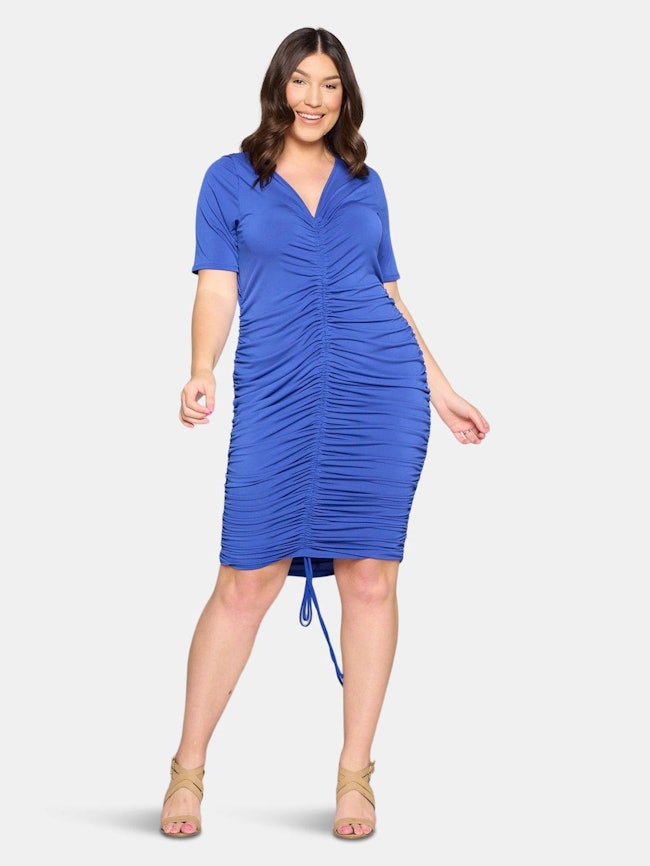 Ruched Midi Dress: additional image