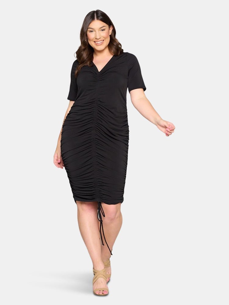 Ruched Midi Dress: additional image