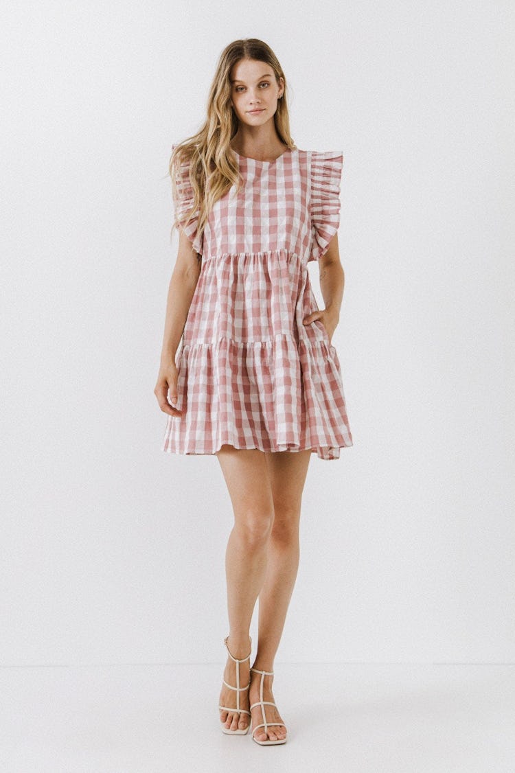 Gingham Mini Dress: additional image